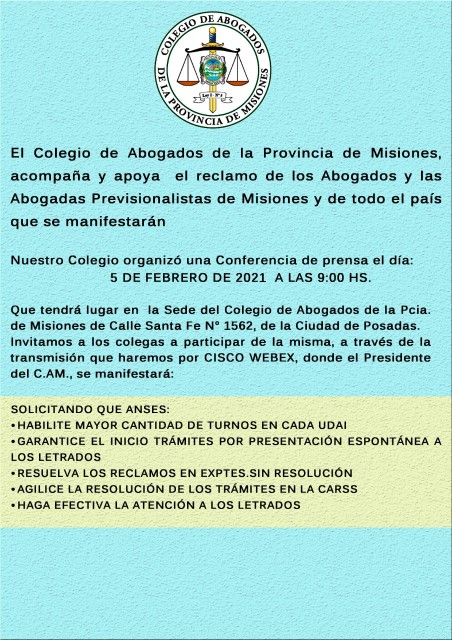 Click en la imagen para acceder a la Conferencia de Prensa