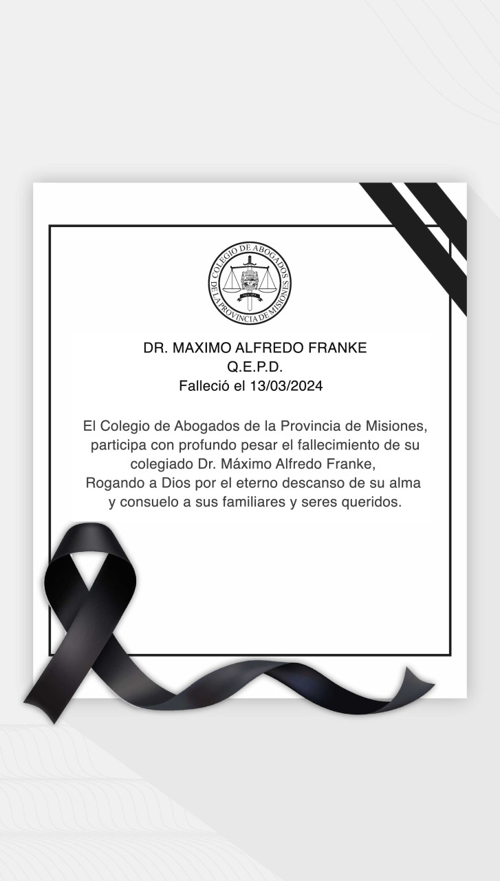 Dr. Máximo Alfredo Franke Q.E.P.D.