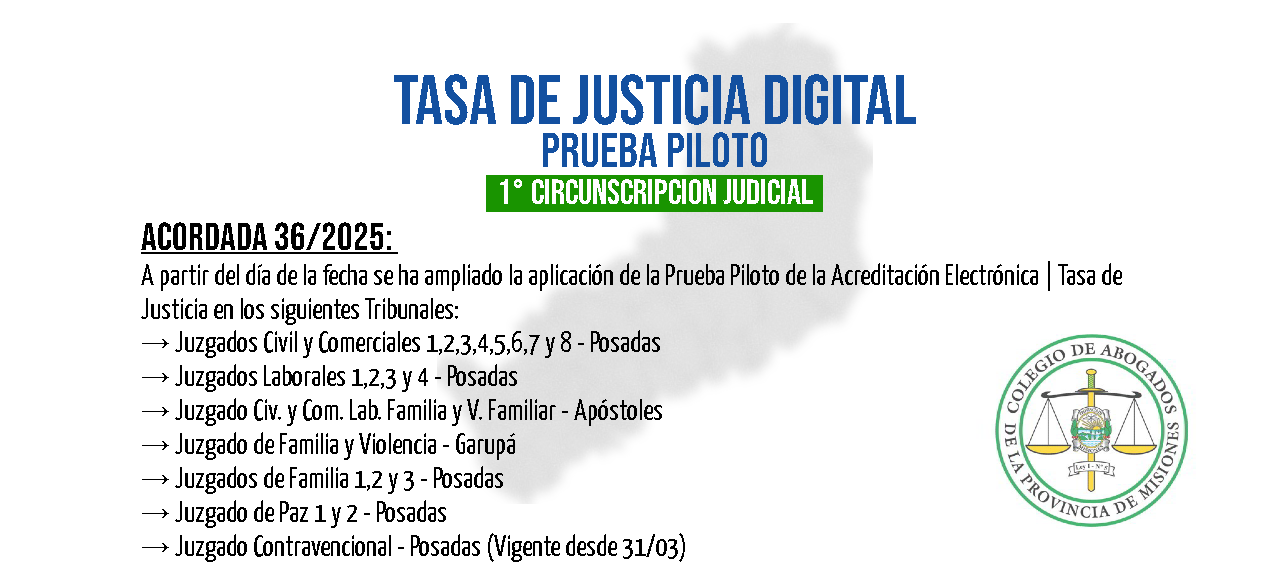 Tasas de Justicia Digital