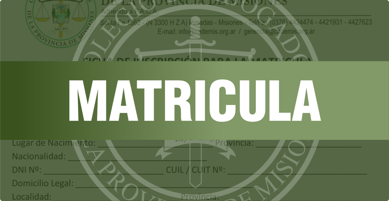 Montos Matrícula 2026