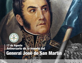 Aniversário paso a la inmortalidad Gral. José de San Martin
